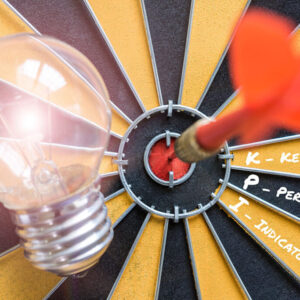 kpi-key-performance-indicator-with-idea-lamp-target